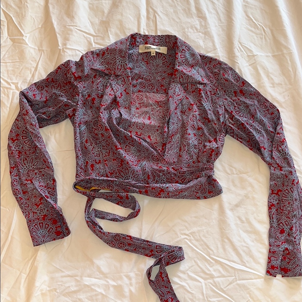 Diane von furstenberg wrap top